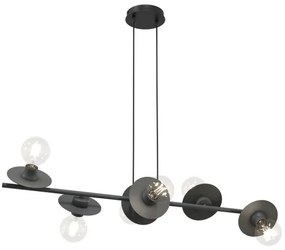 Κρεμαστό Φωτιστικό Οροφής 6xE27 100cm Token Emibig -1426/6-Μαύρο 1426/6