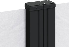 vidaXL Σκίαστρο Πλαϊνό Συρόμενο Λευκό 140 x 600 εκ.