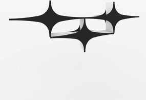 Wall Shelf Susen 3 - Black Black
White