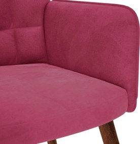 vidaXL Πολυθρόνα Relax Μπορντό Βελούδινη