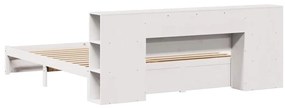 vidaXL Κρεβάτι Βιβλιοθήκη Χωρίς Στρώμα 180x200 εκ Μασίφ Ξύλο Πεύκου