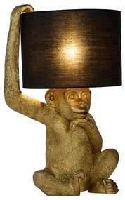Φωτιστικό Επιτραπέζιο Lucide 10502-81-30 EXTRAVAGANZA CHIMP Μαύρο Ματ (Black Mat)|Χρυσό Χρώμα (Gold Coloured)