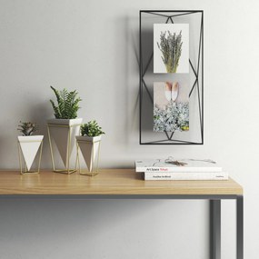 Umbra μαύρη μεταλλική πολυκορνίζα 48Χ23/Prisma 313019-040