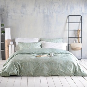 Σεντόνια Lovetta (Σετ 4τμχ) Green Ρυθμός Queen Size 230x260cm 100% Βαμβάκι