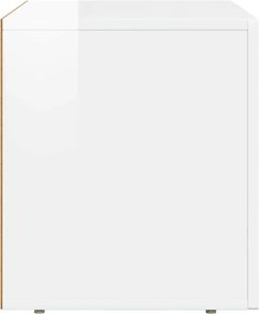 vidaXL Ντουλάπι TV Υψηλής γυαλάδας λευκό 60 x 35 x 40 εκ.