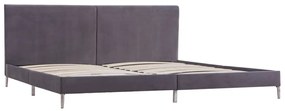 vidaXL Πλαίσιο Κρεβατιού Γκρι 180 x 200 εκ. Υφασμάτινο