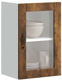 Ντουλάπι τοίχου κουζίνας με γυάλινη πόρτα Porto Καπνιστή δρυς