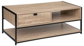 Τραπέζι Σαλονιού Με Συρτάρι + Ράφι (100x40x50) F-V Coffee Table Aliaj 181377