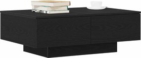 vidaXL Τραπεζάκι σαλονιού Μαύρη Οξυά 90 x 60 x 31 cm