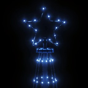 vidaXL Χριστουγεννιάτικο Δέντρο Με Ακίδα 732 LED Μπλε 500 εκ.