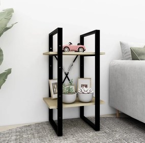 vidaXL Βιβλιοθήκη με 2 Ράφια Sonoma Δρυς 40 x 30 x 70 εκ. Επεξ. Ξύλο