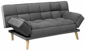 Καναπές κρεβάτι Mesa 192, Λειτουργία ύπνου, Καφέ, Γκρι, 179x90x87cm, Πόδια: Ξύλο