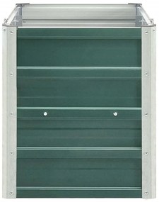 vidaXL Ζαρντινιέρα Υπερυψωμένη Πράσινη 240x40x45 εκ. Γαλβαν. Χάλυβας