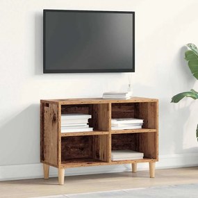 vidaXL Ντουλάπι Τηλεόρασης με Ξύλινα Πόδια Παλιό Ξύλο 69.5x30x50 εκ