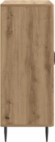 vidaXL Πλαϊνό γραφείο Artisan Δρυς 66 x 34,5 x 89,5 εκ
