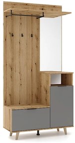 PRZEDPOKÓJ ZESTAW P-013 DĄB EVOKE / GRAFIT DIOMMI-80-3756