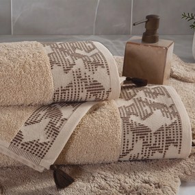 Πετσέτες Μπάνιου (Σετ 3τμχ) Nef-Nef Homeware Zeyn Beige 500gsm