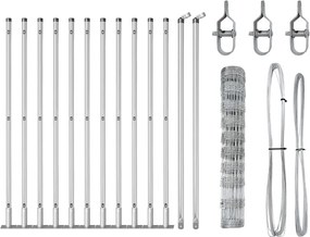 vidaXL Στύλος Περιφράξεων Γαλβανισμένο 25 x 1 m Ατσάλι