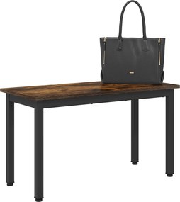 vidaXL παγκάκι Καπνιστό Δρύς 80 x 35 x 45 cm Επεξεργασμένο ξύλο
