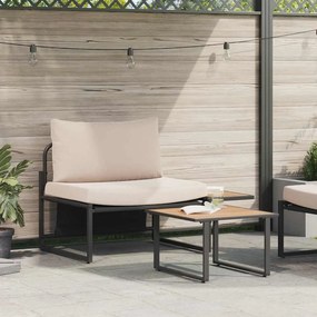 vidaXL Σετ Καναπέ Κήπου 2 pcs Taupe Ατσάλι