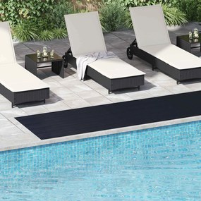 vidaXL Μάτ δαπέδου Μαύρο 1 x 5 m Λάστιχο
