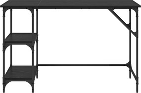 vidaXL Γραφείο Μαύρη Οξυά 120 x 50 x 75 cm Επεξεργασμένο ξύλο