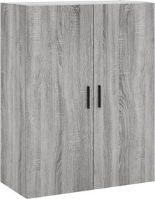 vidaXL Ντουλάπι Γκρι Sonoma 69,5 x 34 x 180 εκ. Επεξεργασμένο Ξύλο
