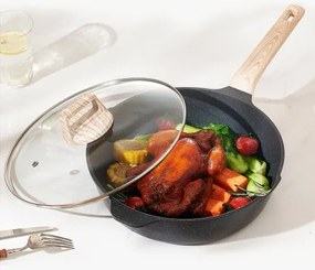 VEVOR 19 Piece Pots and Pans Set Granite Nonstick Kitchen Cookware Black