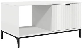vidaXL Τραπεζάκι σαλονιού Λευκό 90 x 49 x 46 εκ. Επεξεργασμένο ξύλο