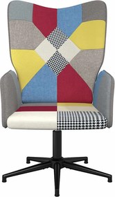 vidaXL Πολυθρόνα Relax Σχέδιο Patchwork Υφασμάτινη