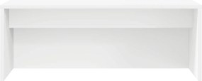 vidaXL Επιτοίχιο γραφείο Λευκό 80 x 45 x 30 εκ Επεξεργασμένο ξύλο