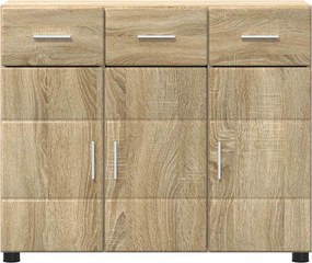 vidaXL Πλαϊνό γραφείο με ράφι FLORIN Δρύς Sonoma 88,5 x 30,5 x 73 εκ