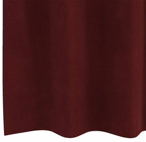 vidaXL Κουρτίνες με κουρτίνες 2 pcs Μπορντό 140 x 260 cm Βελούδο