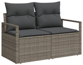 vidaXL 8 τεμαχίων κήπου σαπούνι με γκρι πολυ rattan