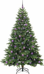 vidaXL Τεχνητό Χριστουγεννιάτικο Δέντρο Πράσινο 210 cm ΠΕ και PVC