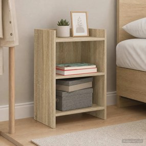VidaXL Κομοδίνα Sonoma Δρυς 40 x 30 x 60 cm Επεξεργασμένο Ξύλο
