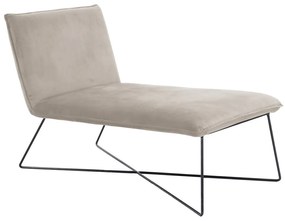 Ανάκλινδρο Concept 55 177, Ανοιχτό καφέ, 83x69x124cm, Ταπισερί, Πόδια: Μεταλλικά