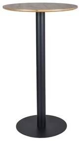 STÓŁ BAROWY BT-005 DĄB ARTISAN/CZARNY FI60 DIOMMI-80-3519