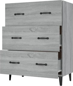 vidaXL Ντουλάπι Γκρι Sonoma 69,5 x 34 x 90 εκ. από Επεξεργασμένο Ξύλο
