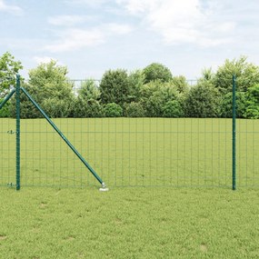 vidaXL Euro Fence με 7 σπikes 1.2x10 μ Γαλβανισμένος Χάλυβας Πράσινος