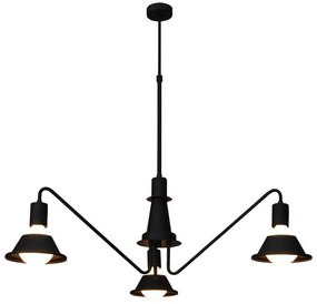 Φωτιστικό Οροφής Κρεμαστό Led HL-3521-3 77-3759 Emily Black Homelighting Metal