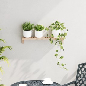 vidaXL Ράφι τοίχου  62x10x12,5 εκ. Καπάκι από δέντρο καρυδιάς