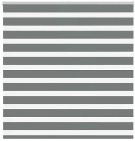 vidaXL Ζέβρα τυφλή Σκούρο Γκρι Πλάτος υφάσματος 135,9 εκ. Πολυεστέρας