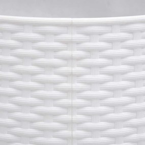 vidaXL Φούστα Χριστουγεννιάτικου Δέντρου Λευκό Ø65x23 cm Πλαστικό