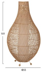 ΦΩΤΙΣΤΙΚΟ ΔΑΠΕΔΟΥ HM7835 RATTAN ΣΕ ΦΥΣΙΚΟ ΧΡΩΜΑ Φ55x101Υεκ.