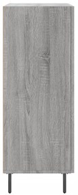 Ντουλάπι Γκρι Sonoma 69,5 x 34 x 90 εκ. από Επεξεργασμένο Ξύλο - Γκρι