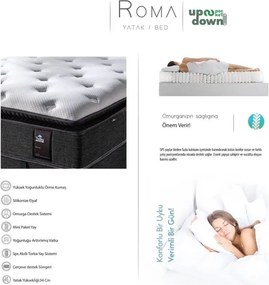 Stewehome ορθοπεδικό στρώμα διπλό με ελατήρια 140x190x34 cm