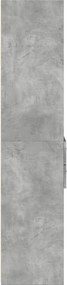 VidaXL Ντουλάπι Γκρι Σκυροδέματος 50x42,5x185 εκ. Επεξεργασμένο Ξύλο