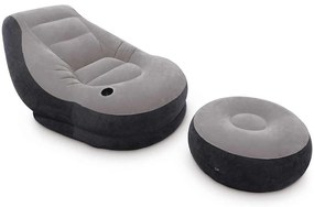 INTEX Καρέκλα Φουσκωτή Ultra Lounge Relax με Πουφ 68564NP