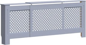 vidaXL Κάλυμμα Καλοριφέρ Γκρι 205 εκ. από MDF